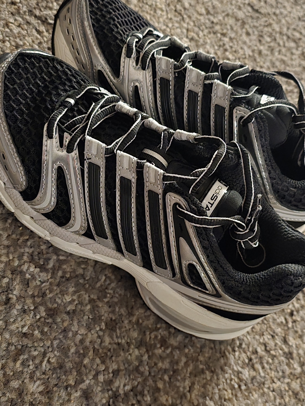Adidas Control 5 Black and Silver Running Sneakers